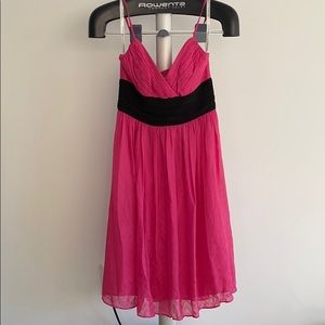 Pink 100% silk dress